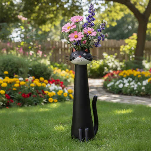 Handmade Quirky Cat-shaped Vase
