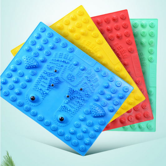 Extra-Large Acupressure Mat & Magnetic Stone Foot Therapy