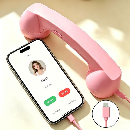 Retro USB-C Telephone Handset Earpiece