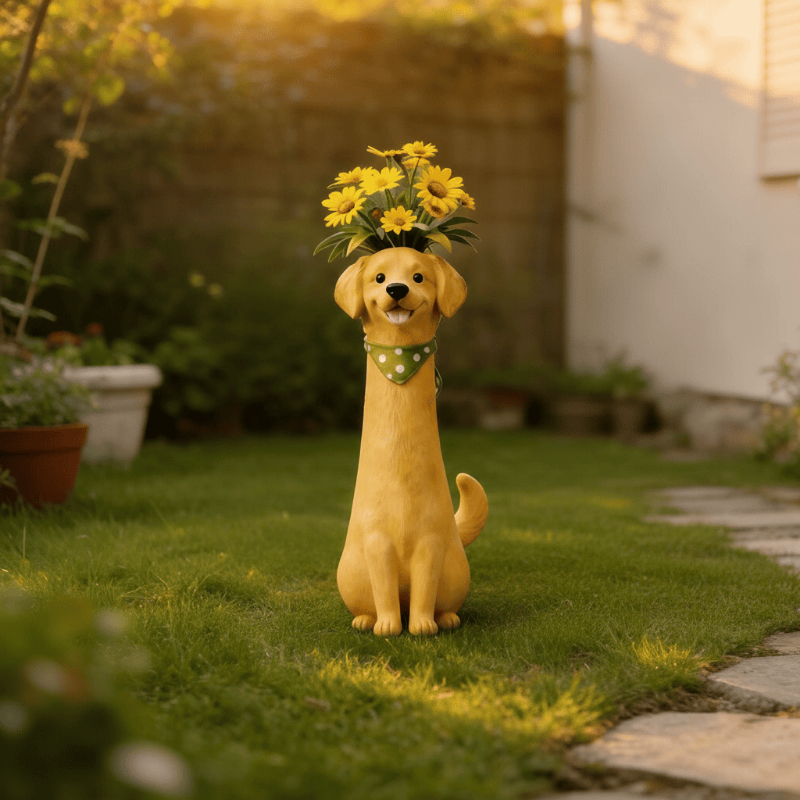 Handmade Quirky Dog-shaped Vase