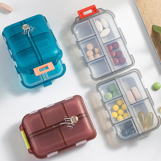 2PC Portable Double-Layer Pill Organizer