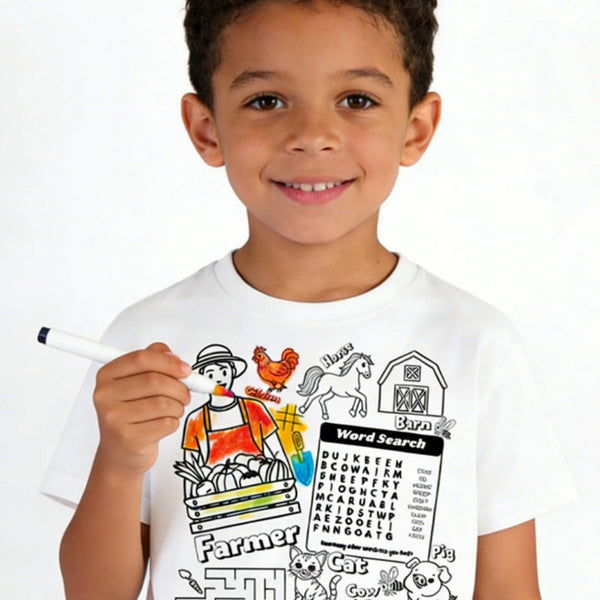 DIY Color Your Own Kids T-Shirt