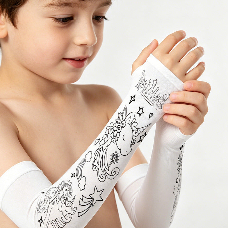 DIY Coloring Ice Silk Arm Sleeves