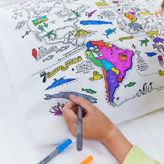 Children's DIY Coloring Pillowcase Set