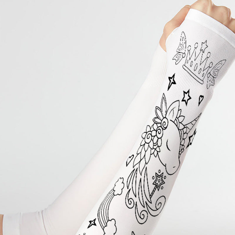 DIY Coloring Ice Silk Arm Sleeves