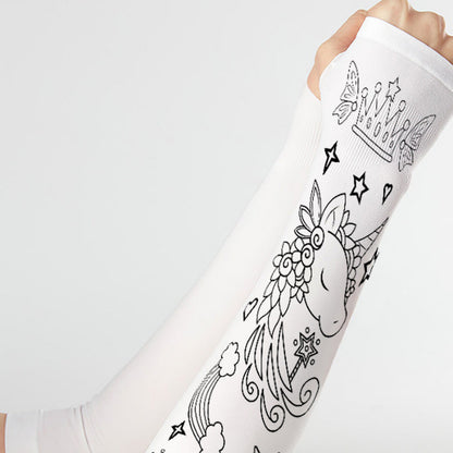 DIY Coloring Ice Silk Arm Sleeves