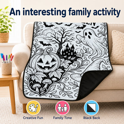 DIY Coloring Blanket Kit with Fabric Markers