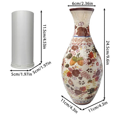 160-Piece 3D Puzzle Vase — DIY Flower Planter for Home Decoration