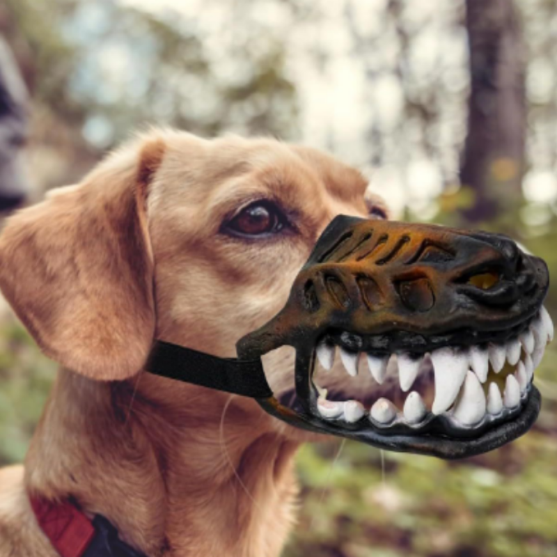Realistic T-Rex Dog Muzzle for Halloween Costumes