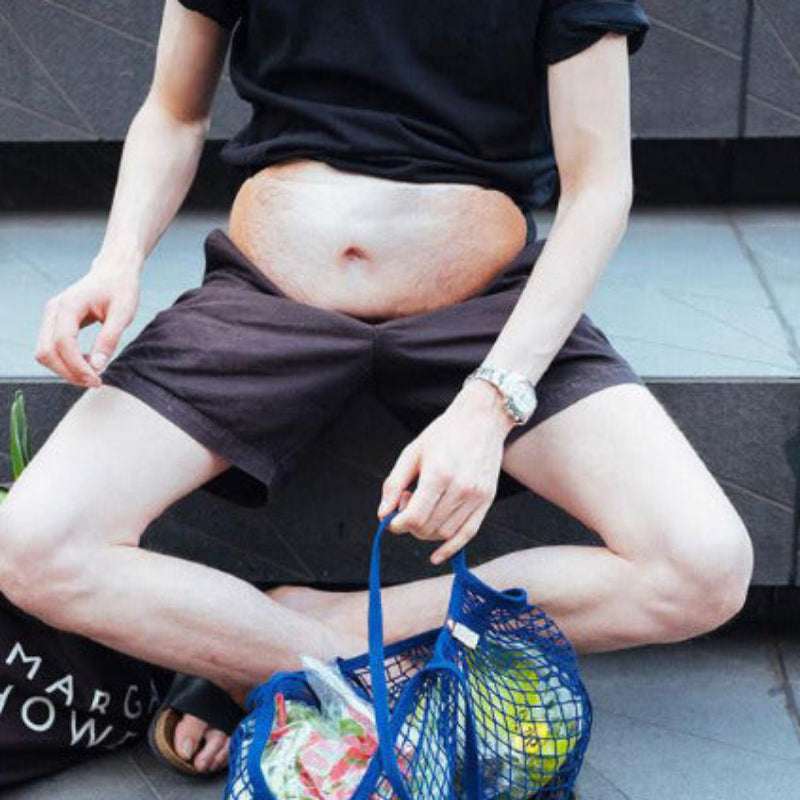Funny Belly Bag-Realistic Big Belly Novelty Waist Bag