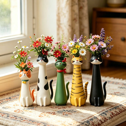 Handmade Quirky Cat-shaped Vase