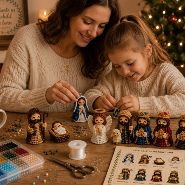 3D Beaded Nativity Scene DIY Kit