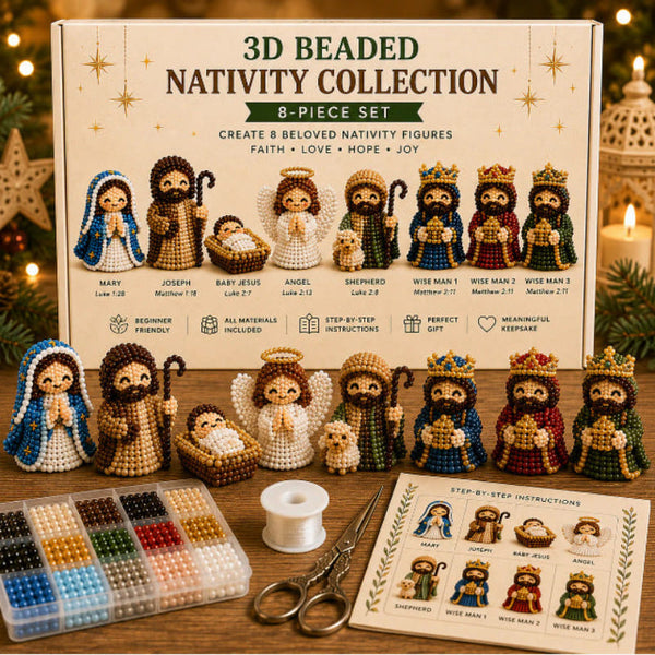 3D Beaded Nativity Scene DIY Kit