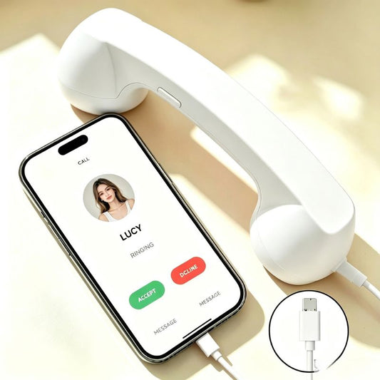 Retro USB-C Telephone Handset Earpiece