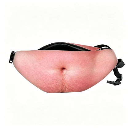 Funny Belly Bag-Realistic Big Belly Novelty Waist Bag