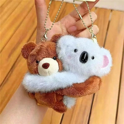 Hugging Animals Couple Keychain