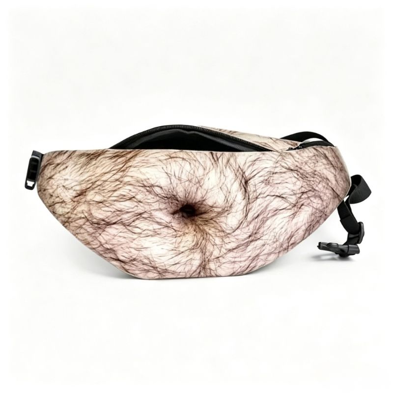 Funny Belly Bag-Realistic Big Belly Novelty Waist Bag