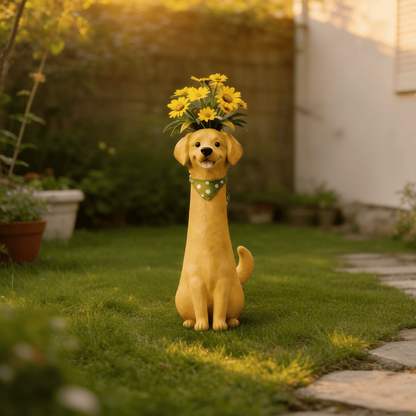 Handmade Quirky Dog-shaped Vase