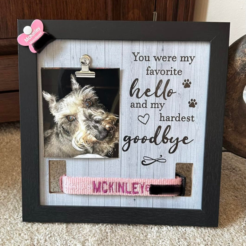 Commemorative Pet Collar Frame