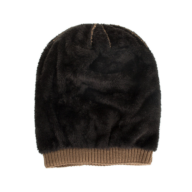 Velvet-Knit Three-Stripe Beanie