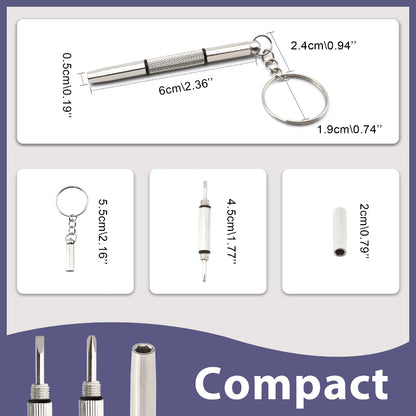 3-in-1 Mini Eyeglass Repair Screwdriver Set