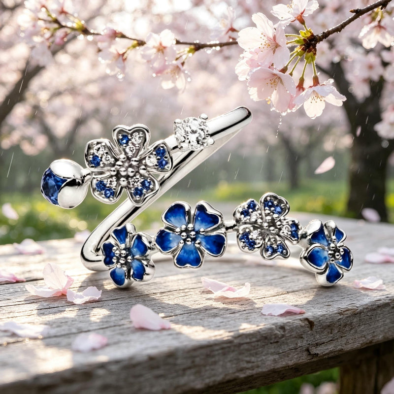 Peach Blossom Flower Ring