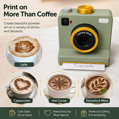 3D Latte Art Coffee Printer — One-Click Design Maker