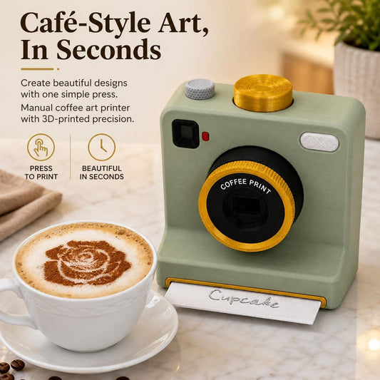 3D Latte Art Coffee Printer — One-Click Design Maker