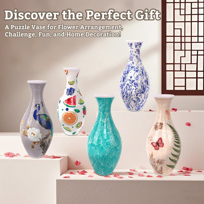 160-Piece 3D Puzzle Vase — DIY Flower Planter for Home Decoration