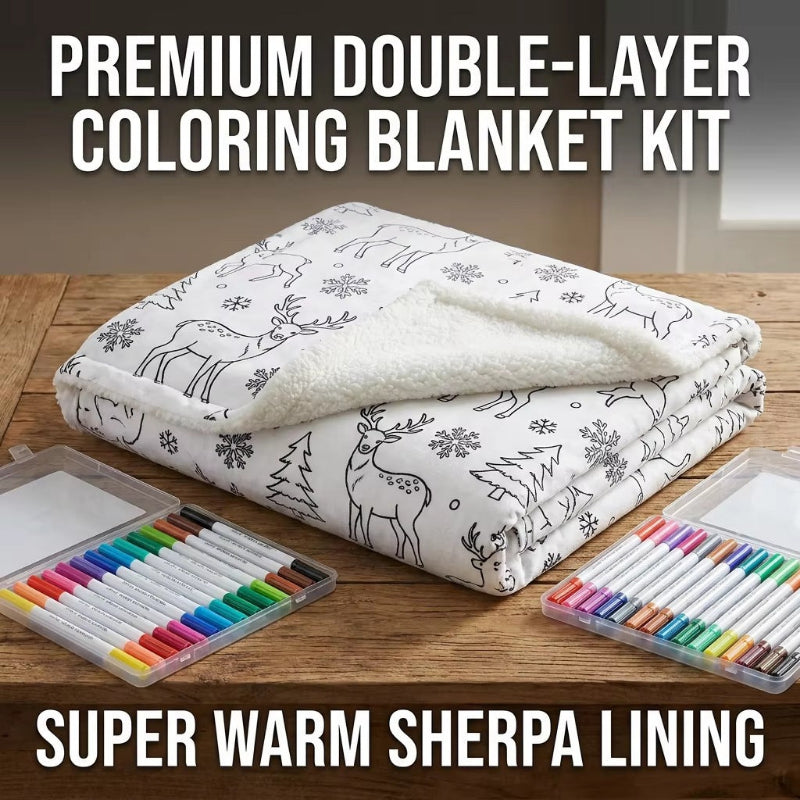 Custom DIY Coloring Blanket