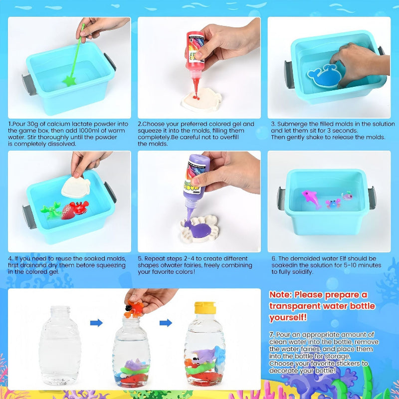 30Pcs DIY Kids Colorful Magic Water Elf Kit