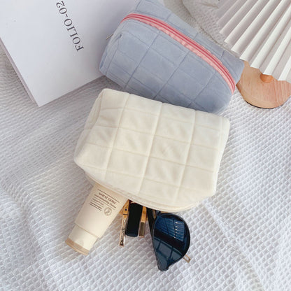 Suede Cosmetic Bag