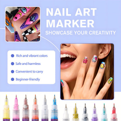12 Colors Nail Art Pen Set