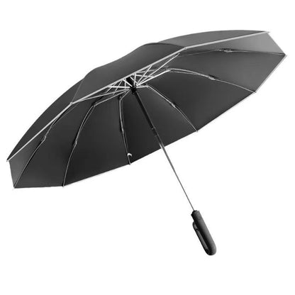 Auto-Open Reflective Umbrella | UPF50+ Sun & Rain Protection