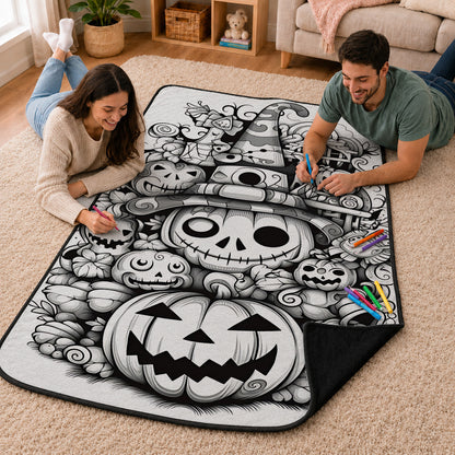 DIY Coloring Blanket Kit with Fabric Markers