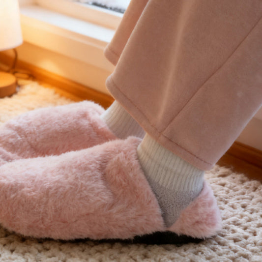 Plush Hot Water Bottle for Cold Feet