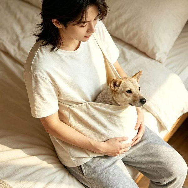 Loose-Fit Pocket T-Shirt with Pet-Friendly Front Pocket