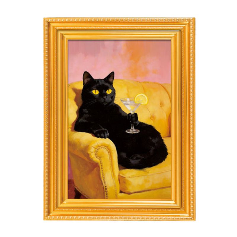 PurrFrame™ Vintage Rebel Cats Fridge Magnets