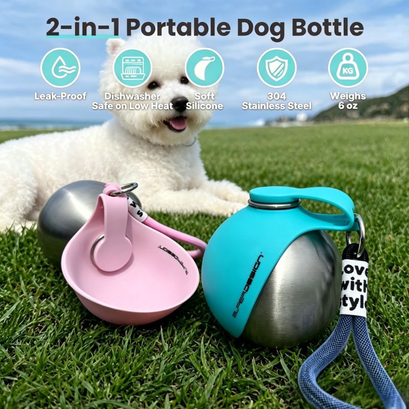 Puppycomfy™ Hundenapf-Trinkflasche