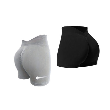 V-Waist High Waist Yoga Shorts for Women