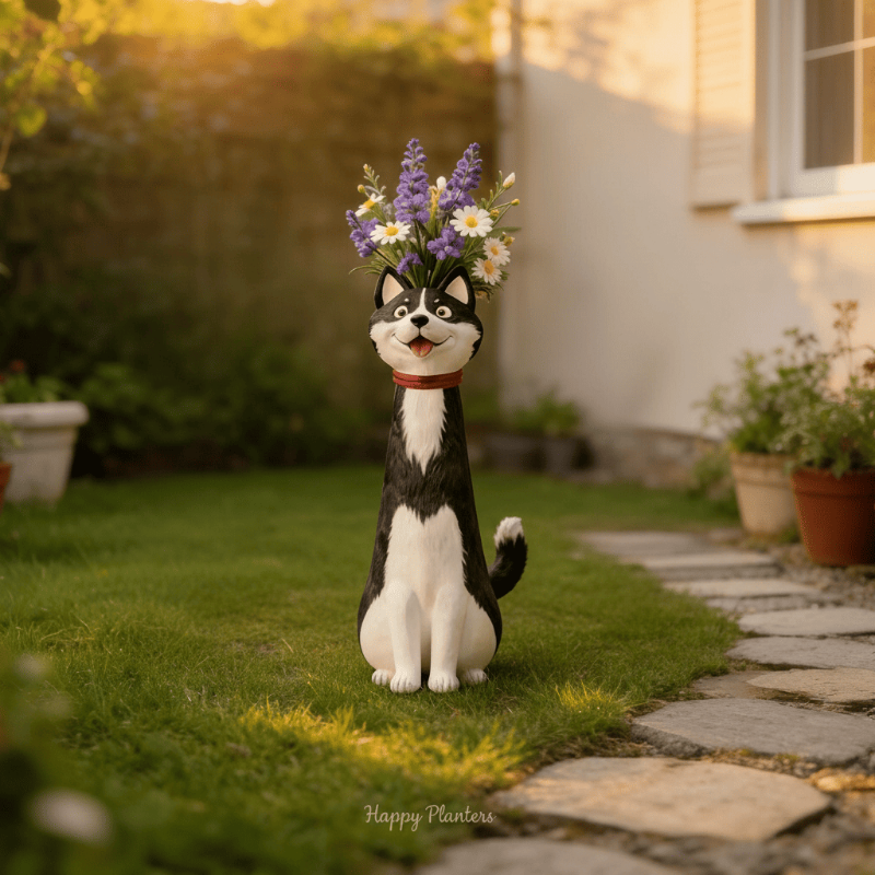Handmade Quirky Dog-shaped Vase