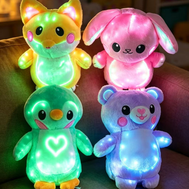 Glow-in-the-Dark Plush Toy with Light Pen – Draw & Glow