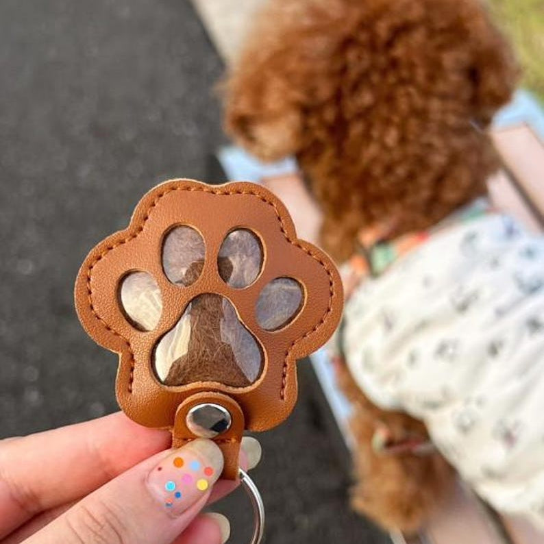 Pet Fur Memorial Keychain
