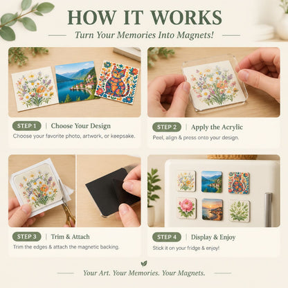 Make Your Own Fridge Magnets – DIY Acrylic Magnet Kit