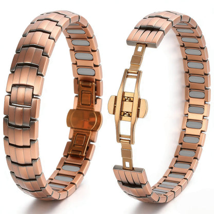 Men’s Retro Copper Magnetic Bracelet