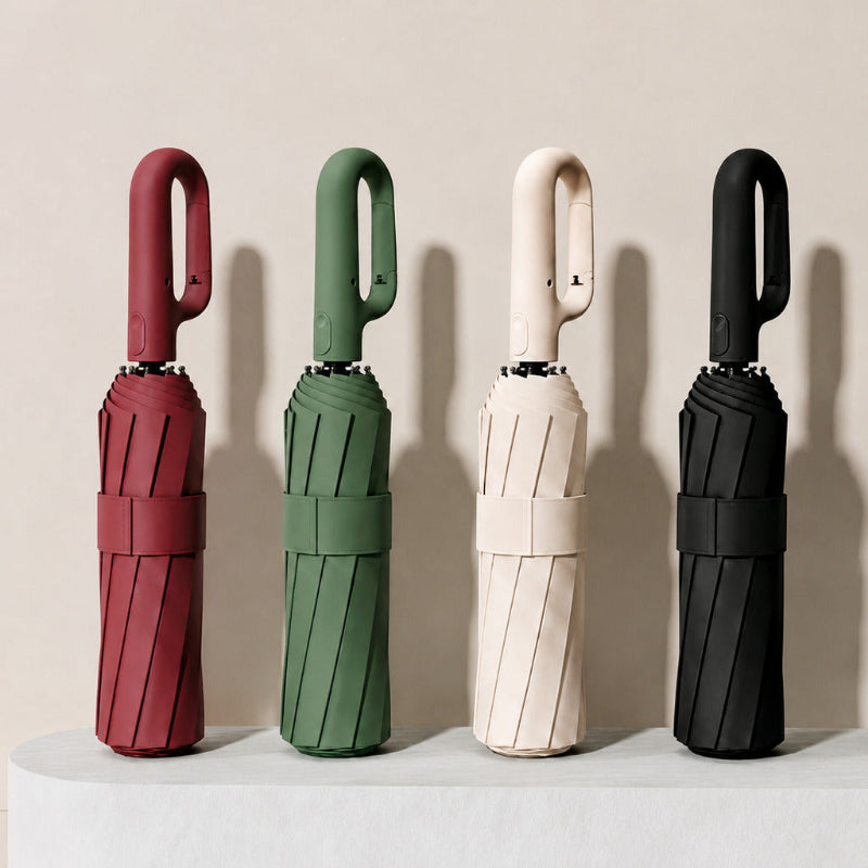 Auto-Open Reflective Umbrella | UPF50+ Sun & Rain Protection